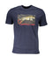 Cavalli Class Blue Cotton T-Shirt-Cavalli Class-L-Urbanheer