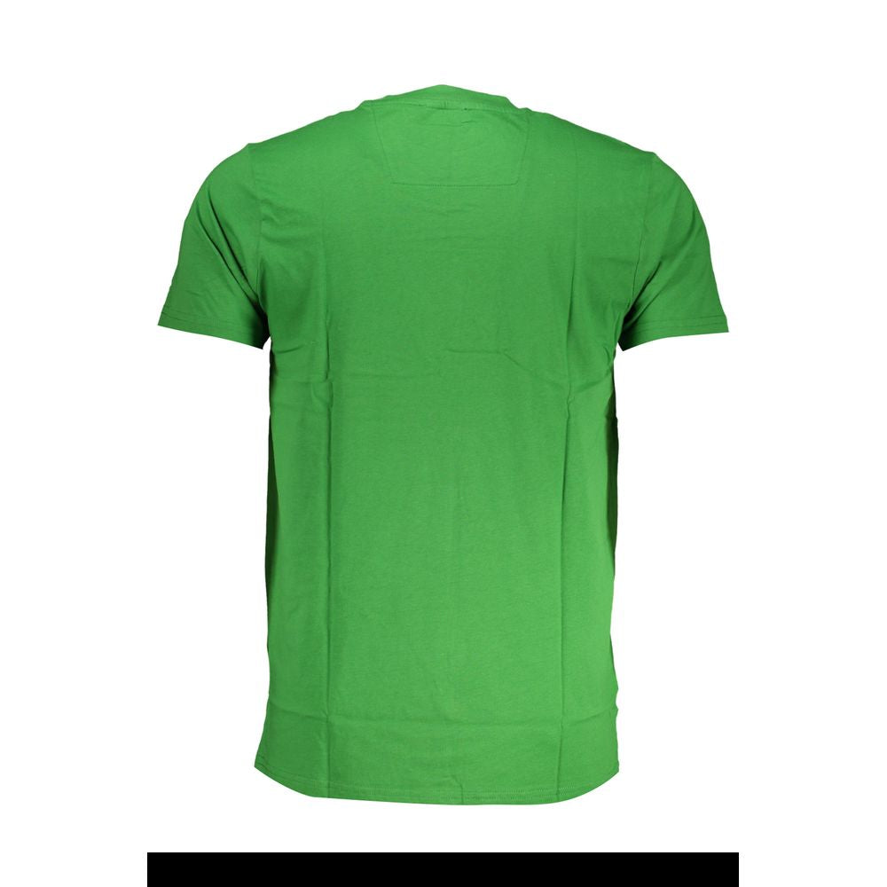 Cavalli Class Green Cotton T-Shirt-Cavalli Class-M-Urbanheer