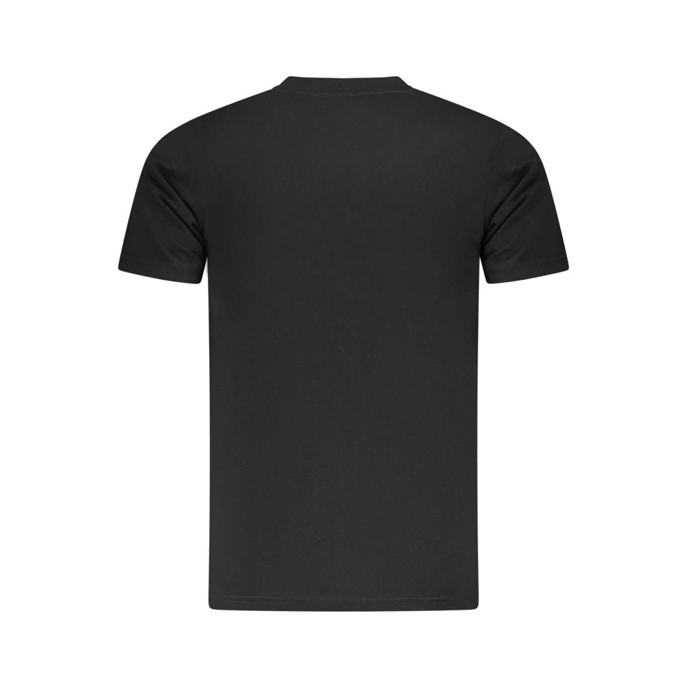 Cavalli Class Black Cotton Men T-Shirt-Cavalli Class-M-Urbanheer