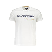 La Martina White Cotton Men T-Shirt-La Martina-XL-Urbanheer