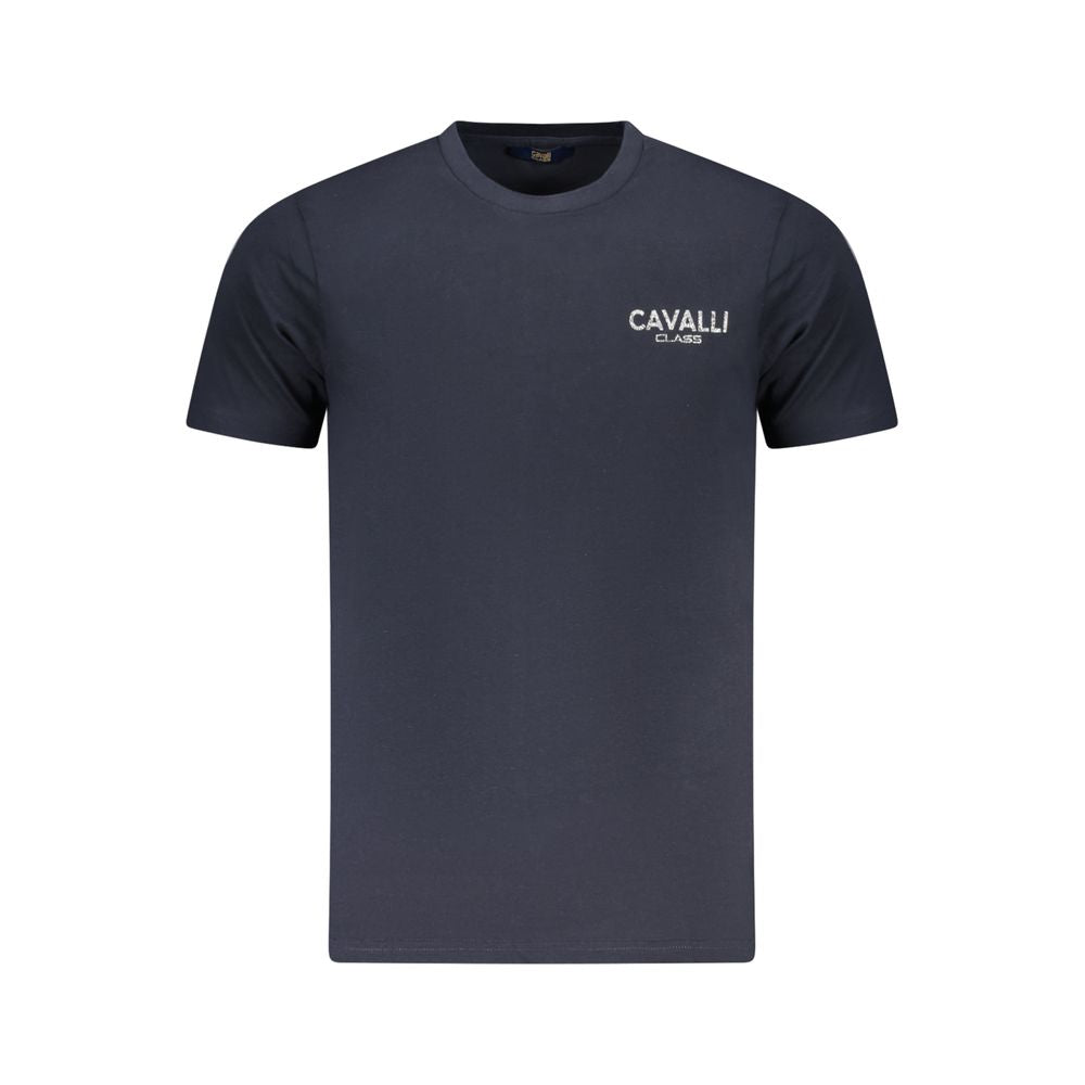 Cavalli Class Blue Cotton Men T-Shirt-Cavalli Class-M-Urbanheer