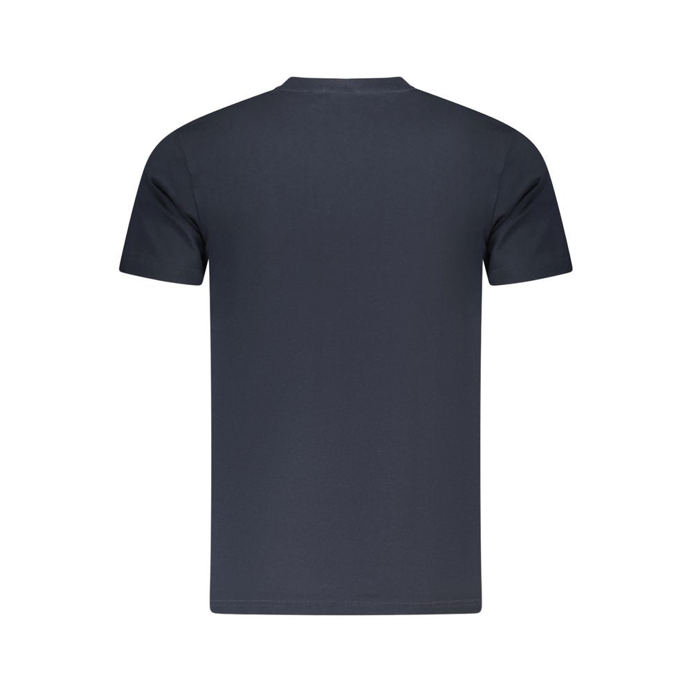 Cavalli Class Blue Cotton Men T-Shirt-Cavalli Class-M-Urbanheer