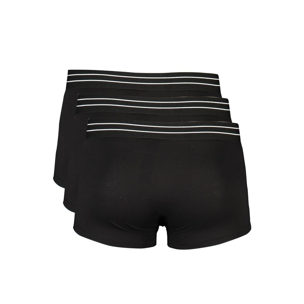 Cavalli Class Black Cotton Underwear-Cavalli Class-S-Urbanheer