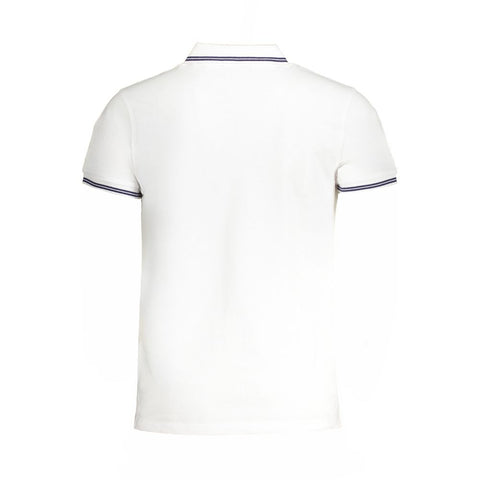 Cavalli Class White Cotton Polo Shirt-Cavalli Class-M-Urbanheer