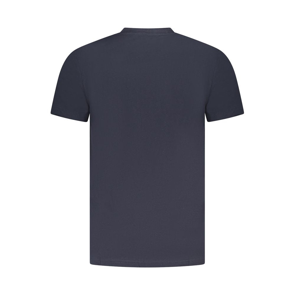 Cavalli Class Blue Cotton Men T-Shirt-Cavalli Class-L-Urbanheer