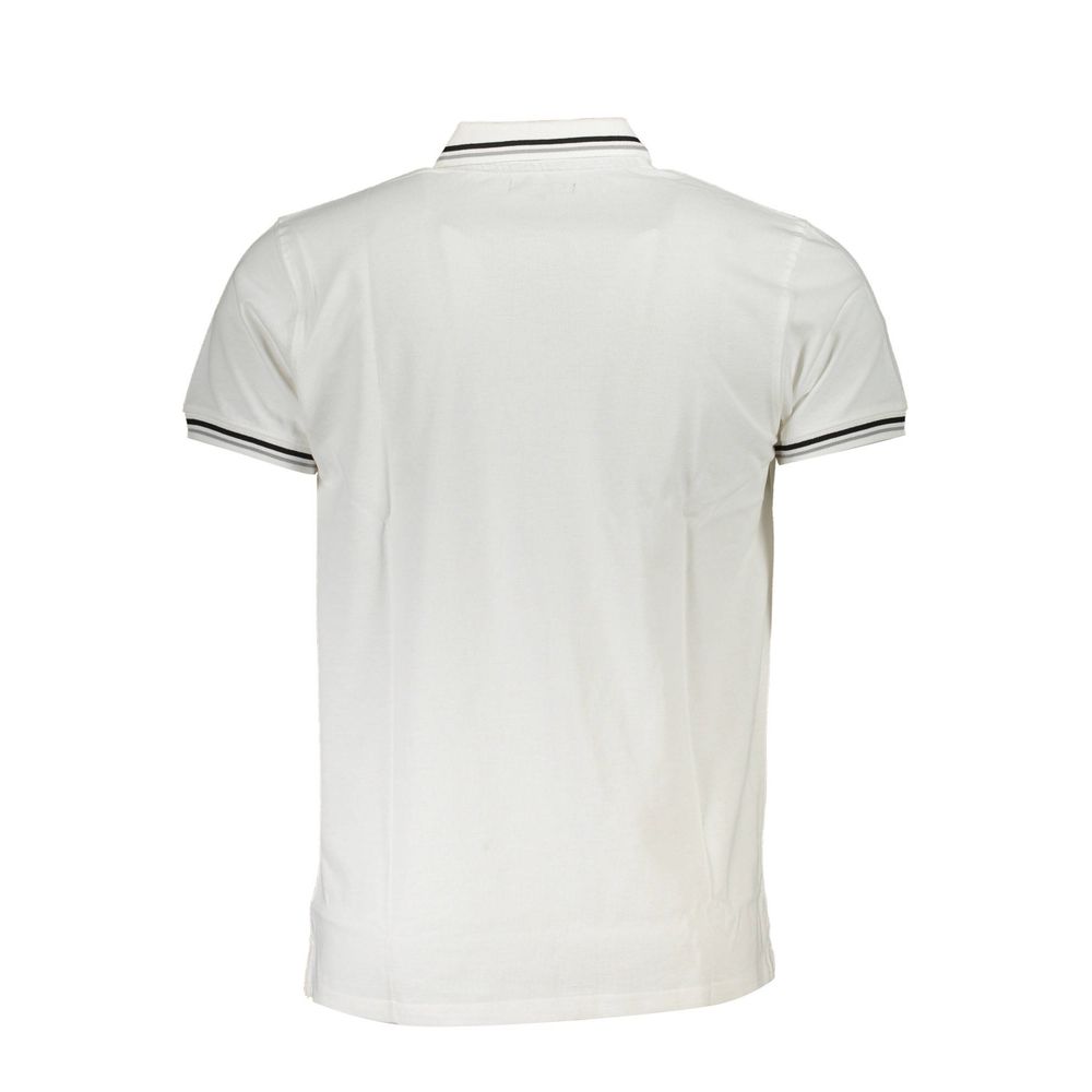 Cavalli Class White Cotton Polo Shirt-Cavalli Class-XXL-Urbanheer