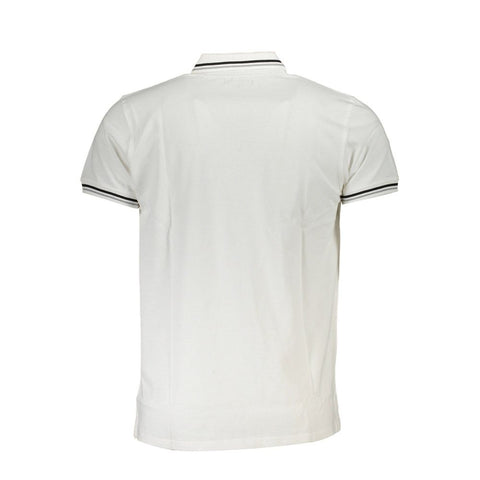 Cavalli Class White Cotton Polo Shirt-Cavalli Class-XXL-Urbanheer