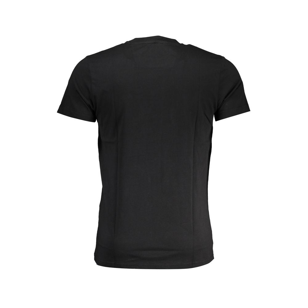 Cavalli Class Black Cotton T-Shirt-Cavalli Class-XL-Urbanheer