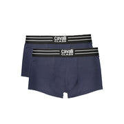 Cavalli Class Blue Cotton Men Boxer-Cavalli Class-S-Urbanheer