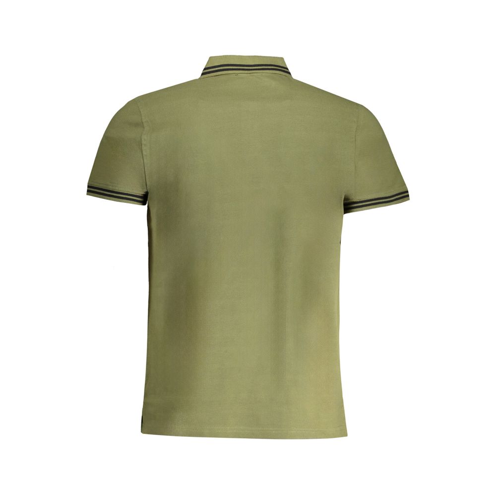 Cavalli Class Green Cotton Polo Shirt-Cavalli Class-L-Urbanheer