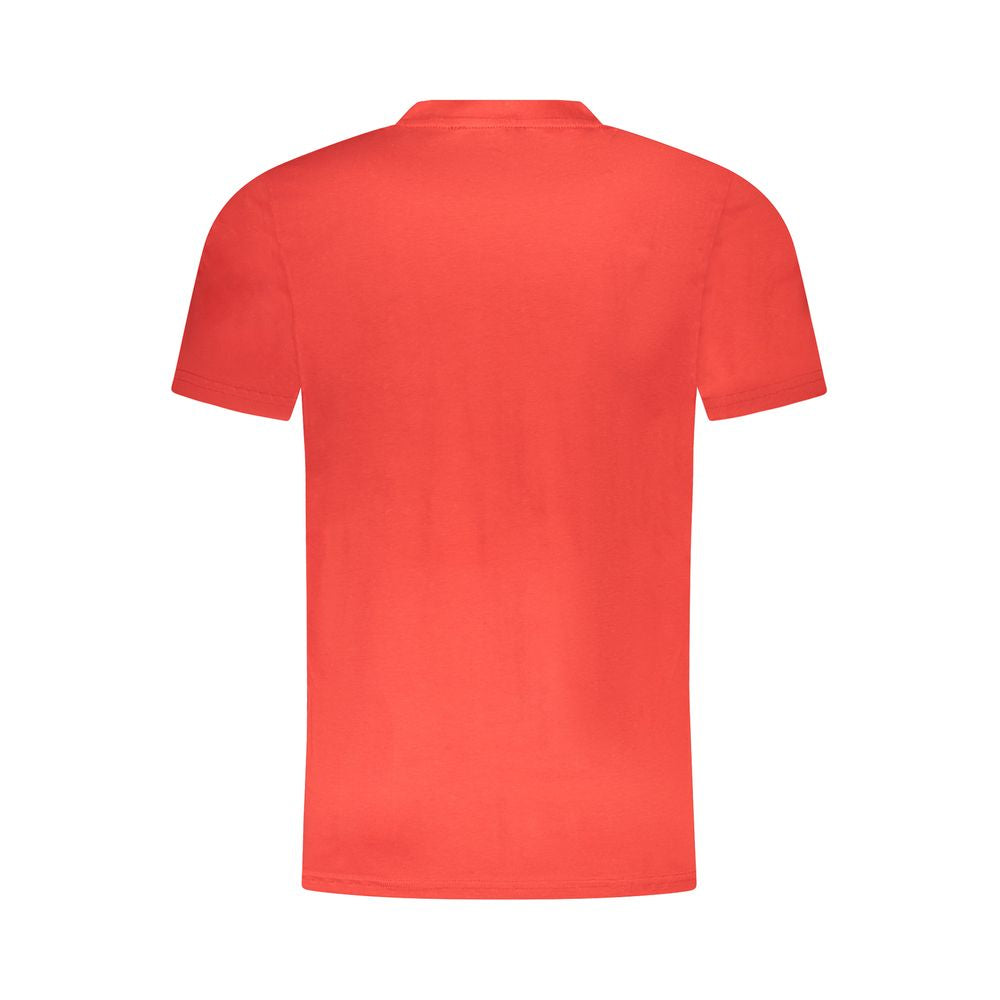 Cavalli Class Red Cotton Men T-Shirt-Cavalli Class-M-Urbanheer