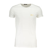 Cavalli Class White Cotton T-Shirt-Cavalli Class-L-Urbanheer