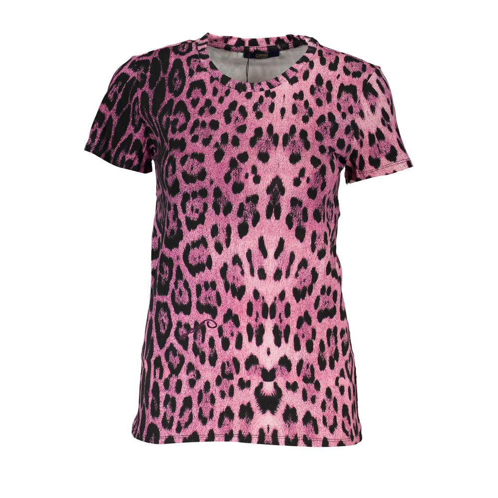 Cavalli Class Pink Cotton Tops & T-Shirt-Cavalli Class-XS-Urbanheer