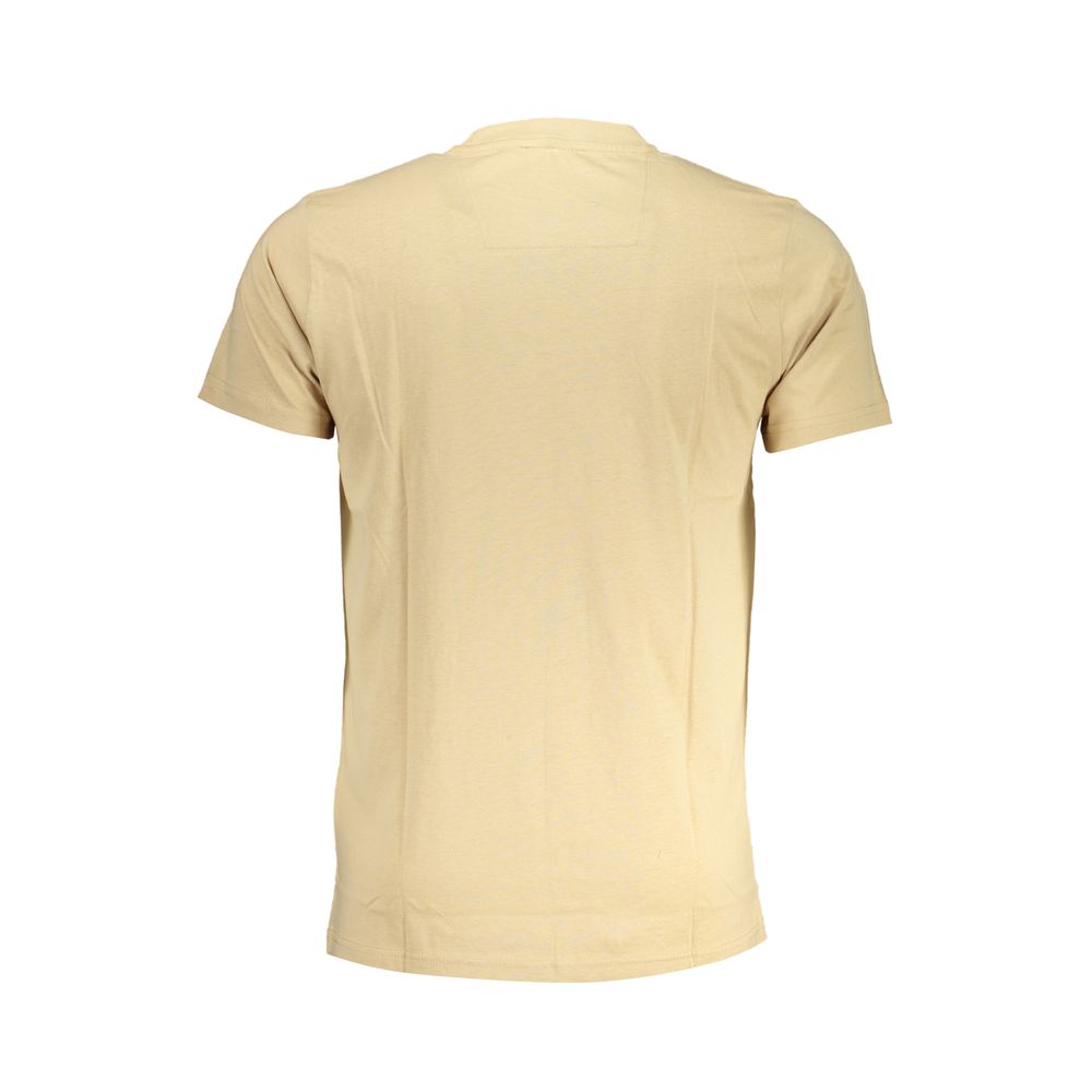 Cavalli Class Beige Cotton T-Shirt-Cavalli Class-XL-Urbanheer