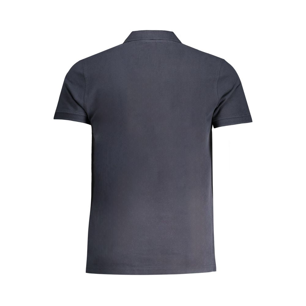 Cavalli Class Blue Cotton Polo Shirt-Cavalli Class-M-Urbanheer