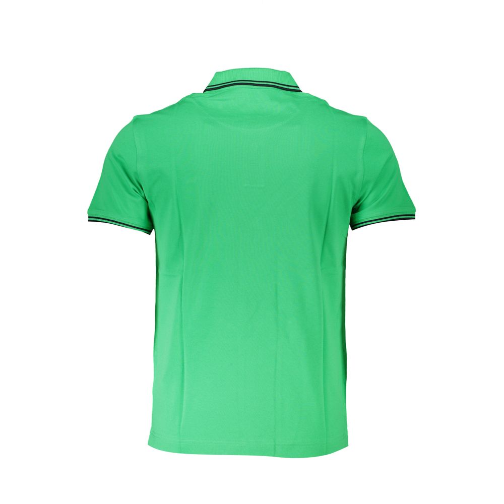 Harmont & Blaine Chic Green Cotton Polo with Contrast Detailing-Harmont & Blaine-S-Urbanheer