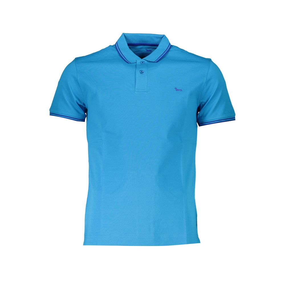 Harmont & Blaine Light Blue Cotton Men Polo Shirt-Harmont & Blaine-S-Urbanheer