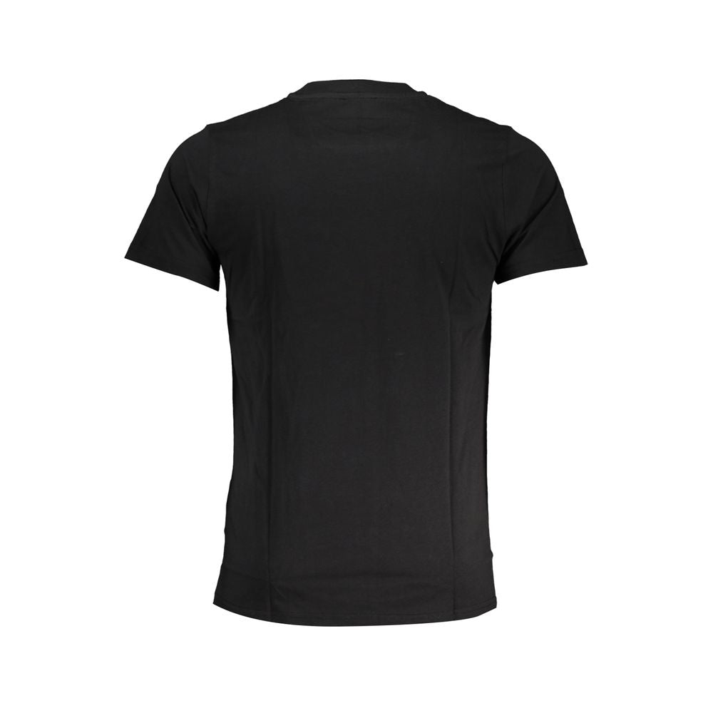 Cavalli Class Black Cotton T-Shirt-Cavalli Class-L-Urbanheer