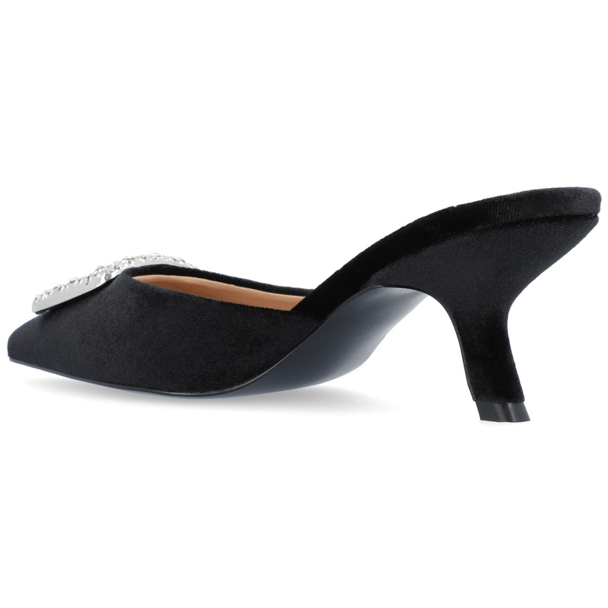 Journee Collection Women's Rishie Pump Black-Shoes Pumps-Journee Collection-5.5-Urbanheer