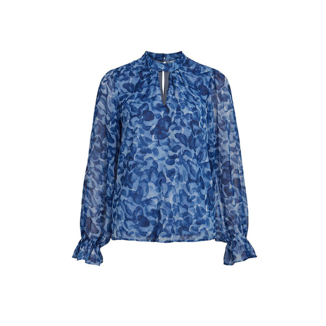 Vila Clothes Women Blouse-Clothing Blouse-Vila Clothes-blue-34-Urbanheer