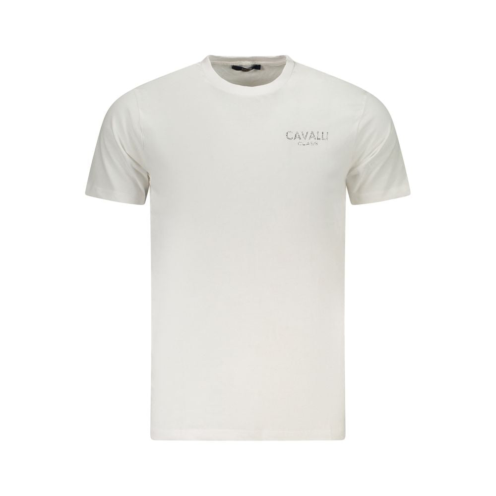 Cavalli Class White Cotton Men's T-Shirt-Cavalli Class-XXL-Urbanheer