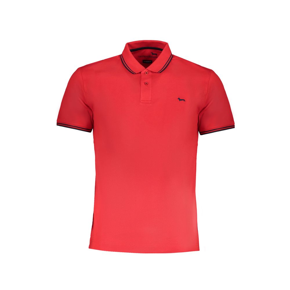 Harmont & Blaine Red Cotton Polo Shirt-Harmont & Blaine-S-Urbanheer