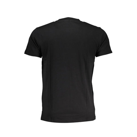 Cavalli Class Black Cotton T-Shirt-Cavalli Class-XL-Urbanheer