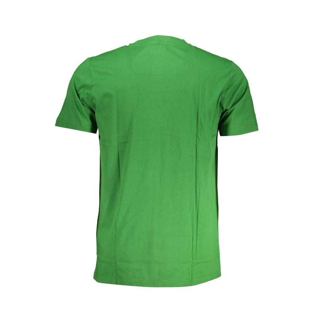 Cavalli Class Green Cotton T-Shirt-Cavalli Class-L-Urbanheer