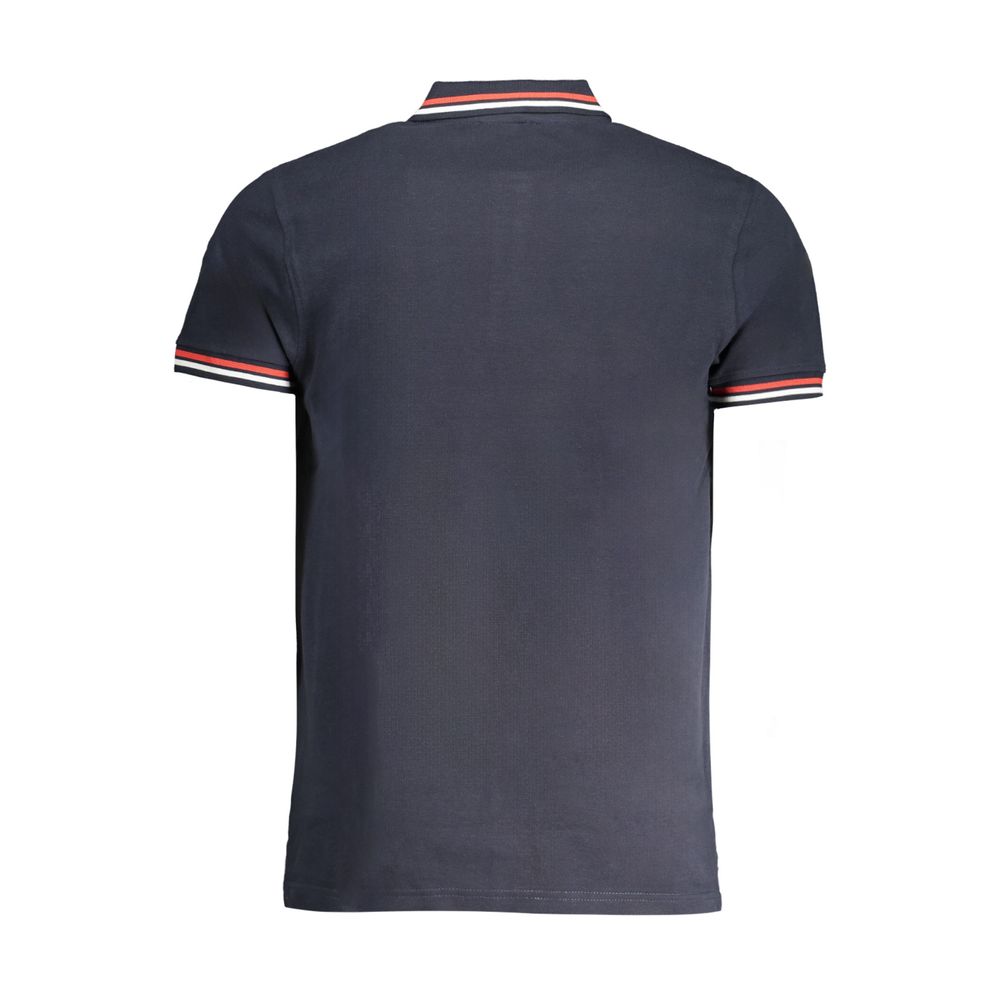 Cavalli Class Blue Cotton Polo Shirt-Cavalli Class-M-Urbanheer