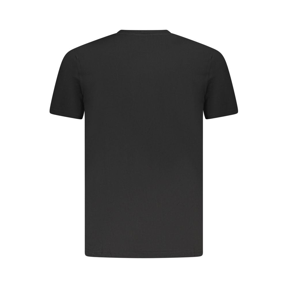 Cavalli Class Black Cotton Men T-Shirt-Cavalli Class-M-Urbanheer