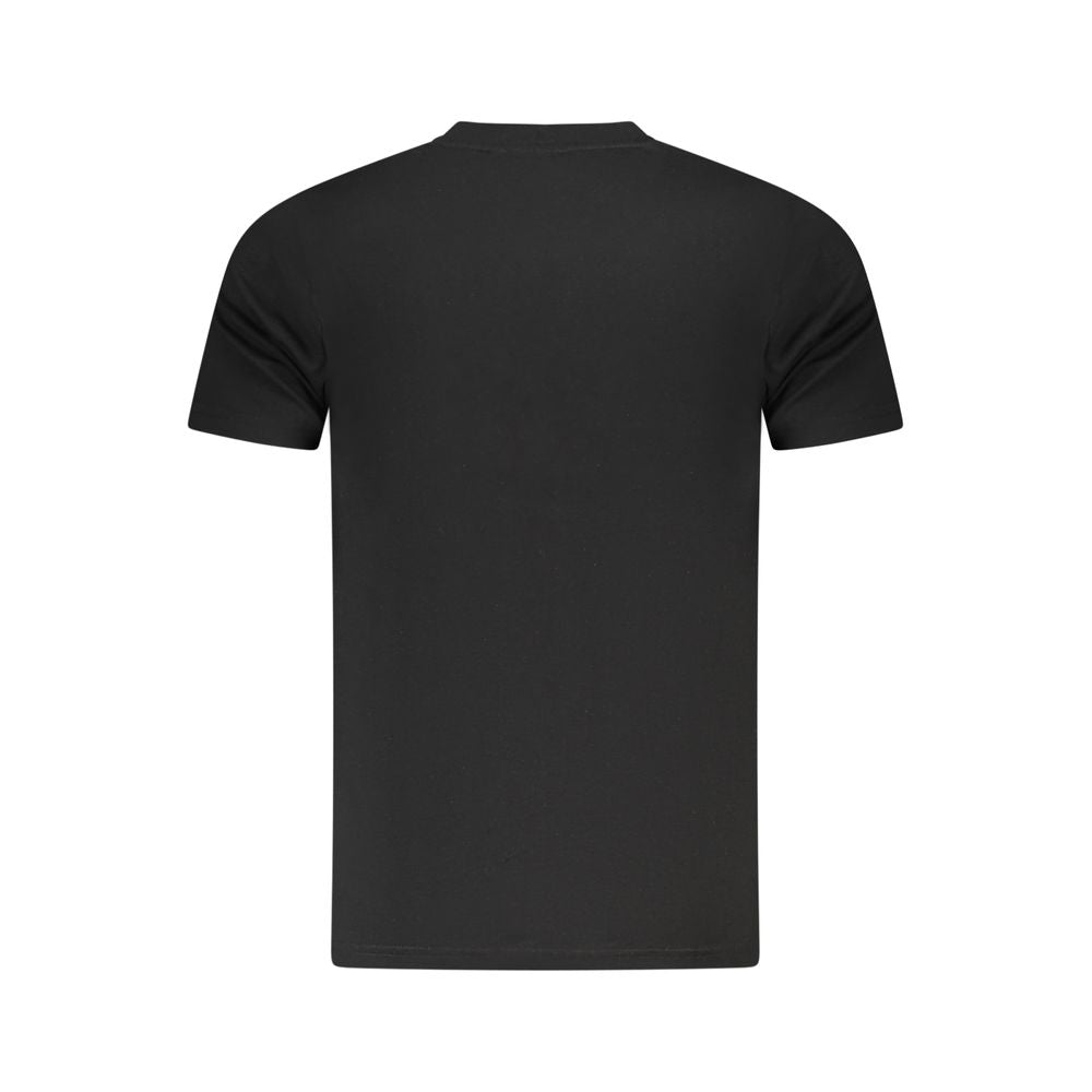 Cavalli Class Black Cotton Men T-Shirt-Cavalli Class-M-Urbanheer