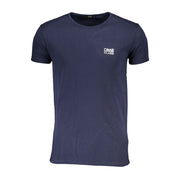 Cavalli Class Blue Cotton T-Shirt-Cavalli Class-S-Urbanheer