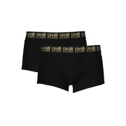 Cavalli Class Black Cotton Men Boxer-Cavalli Class-S-Urbanheer