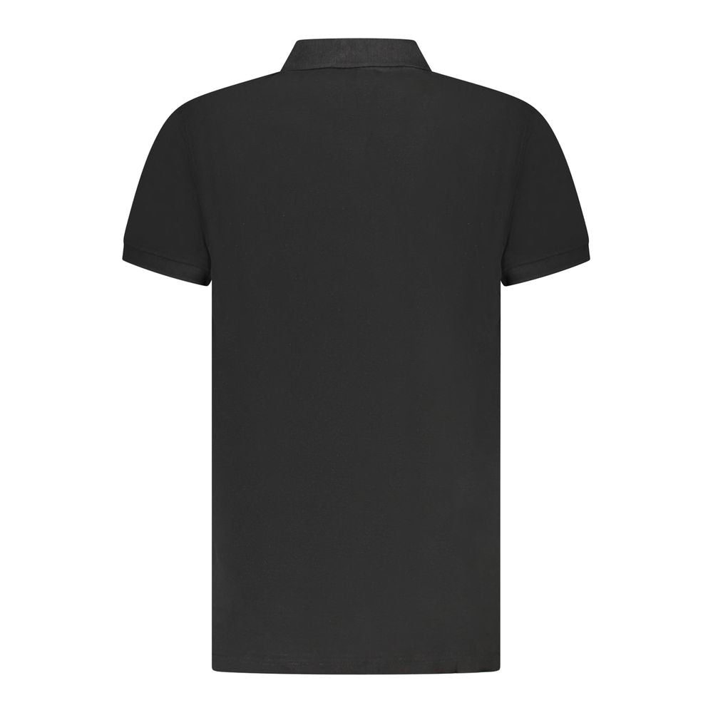 Cavalli Class Black Cotton Men Polo Shirt-Cavalli Class-M-Urbanheer