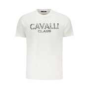 Cavalli Class White Cotton Men T-Shirt-Cavalli Class-M-Urbanheer