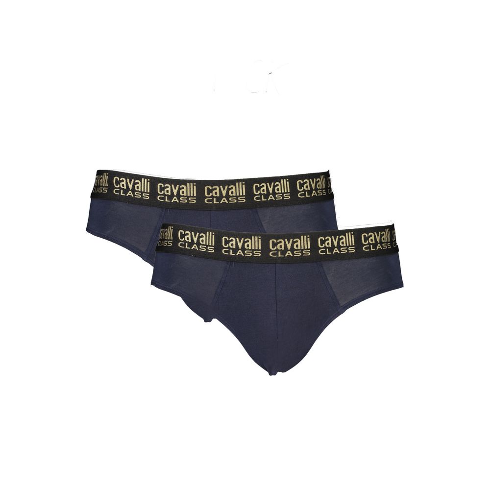 Cavalli Class Blue Cotton Mens Underwear-Cavalli Class-S-Urbanheer