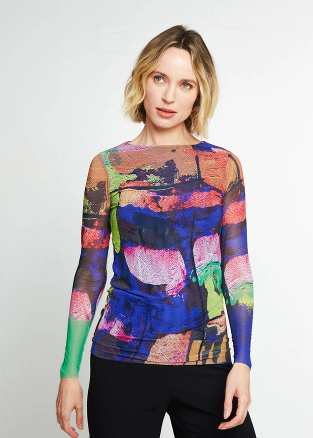 Color Palette - Florence Double Sheer Top-TOP-AMB Designs-S/M-Urbanheer