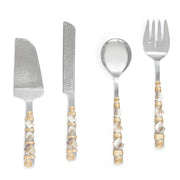 Mother Of Pearl Salad Server & Cake Server Set-Tiramisu-Urbanheer