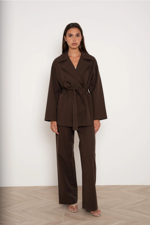 Urban Belted Wrap Jacket