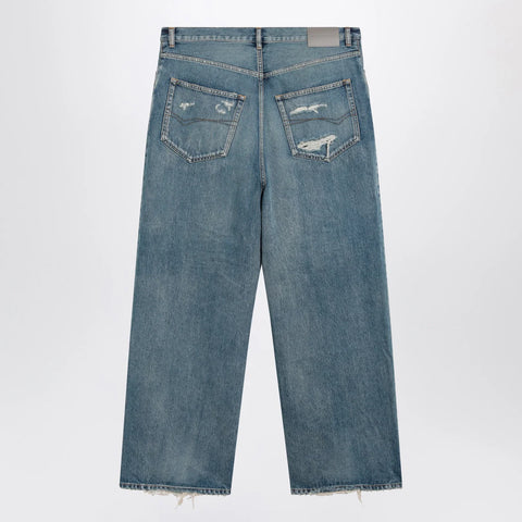 Balenciaga Baggy jeans in blue cotton denim