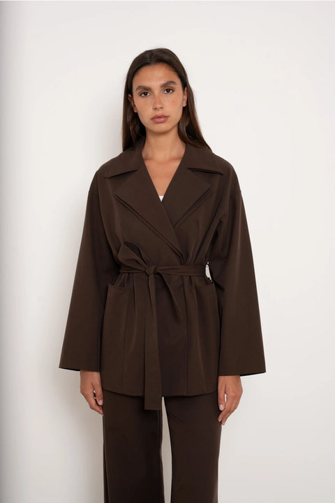 Urban Belted Wrap Jacket