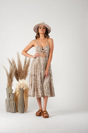 DEMETER Rayon Dress-Natural Black-Dress-Lucca Couture-XS-Urbanheer