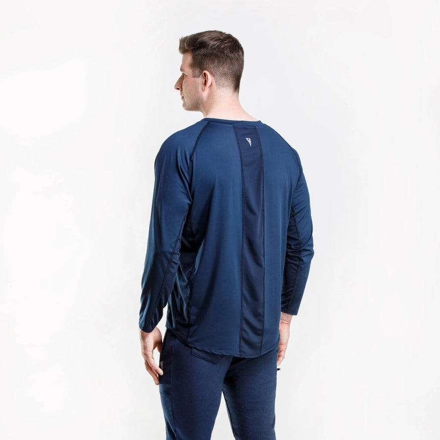 Men’S Zintex Long Sleeve Sports Tee - Midnight-Sports Tee-Nonzero Gravity-XS-Urbanheer