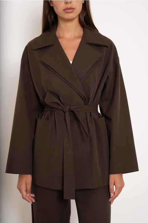 Urban Belted Wrap Jacket