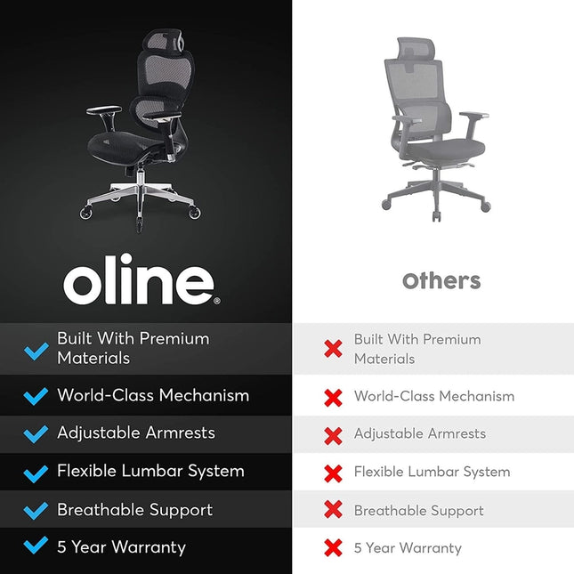 Ergopro Ergonomic Office Chair-Office Chairs-Oline-Urbanheer