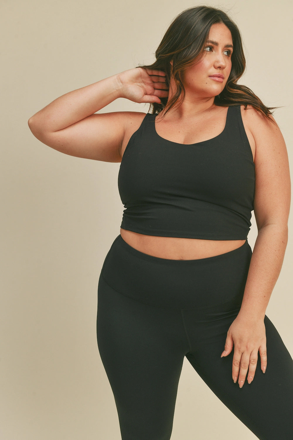 Aligned Performance Cropped Tank Top-Clothing - Women-Kimberly C-Black-1X-Urbanheer