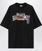 Balenciaga Bumper Stickers medium-fit cotton T-shirt in black