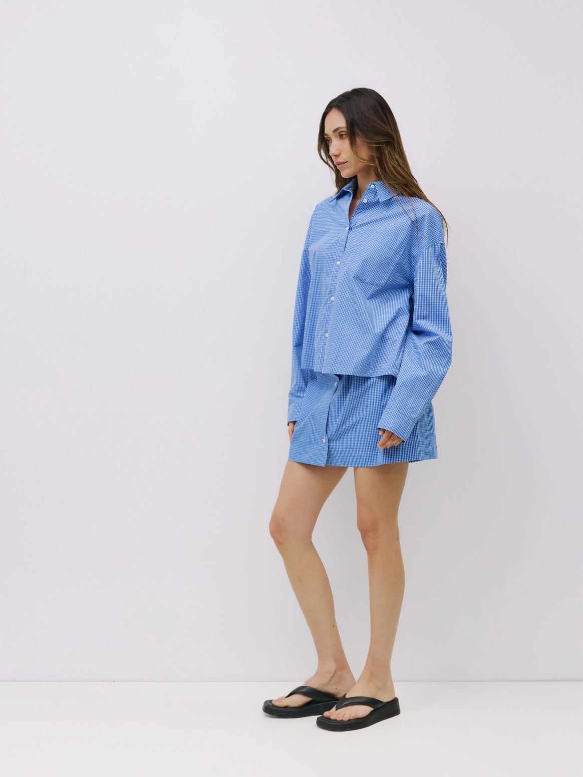 The Gates Skirt Striped Button-Down Mini Skirt