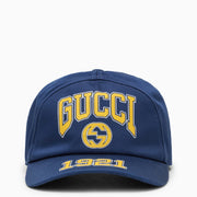GUCCI Blue baseball cap with logo