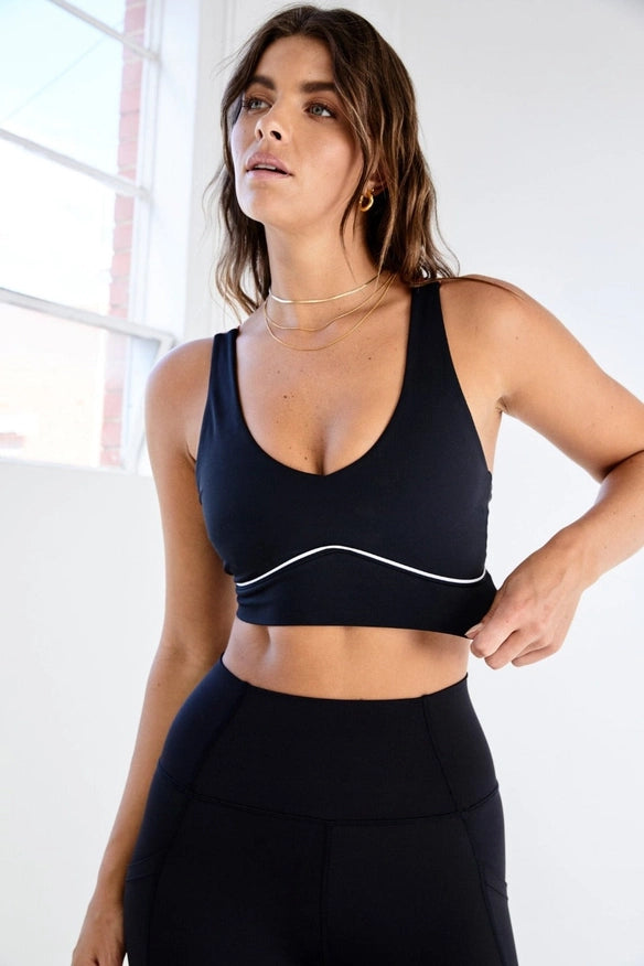 Reflex Sports Bra (Black/Amber)-Sports bra-All Fenix-XS-Urbanheer